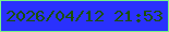 文字の大きさ：1、枠の色：77f488、背景の色：2a31fd、文字の色：1b4f01 無料ブログパーツのブログ時計