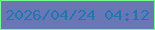 文字の大きさ：4、枠の色：77fc8f、背景の色：6a77b6、文字の色：1f77ac 無料ブログパーツのブログ時計