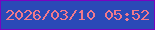 文字の大きさ：1、枠の色：7804c0、背景の色：2a49b7、文字の色：f0798c 無料ブログパーツのブログ時計