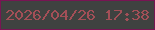 文字の大きさ：4、枠の色：781553、背景の色：3f4240、文字の色：a34f57 無料ブログパーツのブログ時計