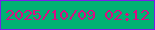文字の大きさ：1、枠の色：781eea、背景の色：01b173、文字の色：da0d82 無料ブログパーツのブログ時計