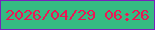 文字の大きさ：1、枠の色：7821bc、背景の色：35bb82、文字の色：ec1555 無料ブログパーツのブログ時計