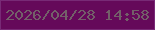 文字の大きさ：2、枠の色：782a76、背景の色：65095a、文字の色：735f69 無料ブログパーツのブログ時計
