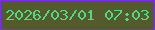 文字の大きさ：4、枠の色：782bfa、背景の色：535a2b、文字の色：52d883 無料ブログパーツのブログ時計