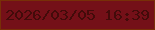 文字の大きさ：1、枠の色：782f07、背景の色：741018、文字の色：430b0a 無料ブログパーツのブログ時計
