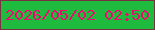 文字の大きさ：2、枠の色：78313f、背景の色：1ebb3e、文字の色：ed0c6d 無料ブログパーツのブログ時計