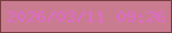 文字の大きさ：5、枠の色：783d3f、背景の色：c97c90、文字の色：e169ca 無料ブログパーツのブログ時計