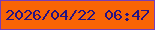 文字の大きさ：1、枠の色：783eb7、背景の色：f96406、文字の色：271282 無料ブログパーツのブログ時計