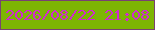 文字の大きさ：5、枠の色：784272、背景の色：7db503、文字の色：d12acf 無料ブログパーツのブログ時計