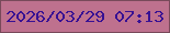 文字の大きさ：3、枠の色：784a5a、背景の色：be718e、文字の色：381193 無料ブログパーツのブログ時計