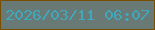 文字の大きさ：5、枠の色：784f01、背景の色：697a76、文字の色：3fa8ba 無料ブログパーツのブログ時計