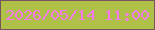 文字の大きさ：4、枠の色：78545f、背景の色：b0c14a、文字の色：f479eb 無料ブログパーツのブログ時計