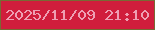 文字の大きさ：5、枠の色：786934、背景の色：d01d3c、文字の色：ee9fb3 無料ブログパーツのブログ時計