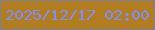 文字の大きさ：4、枠の色：787fa0、背景の色：b27d1e、文字の色：7f8dfe 無料ブログパーツのブログ時計
