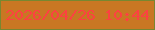 文字の大きさ：4、枠の色：788730、背景の色：c97723、文字の色：fc4241 無料ブログパーツのブログ時計