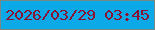 文字の大きさ：2、枠の色：788882、背景の色：0ba9e7、文字の色：881332 無料ブログパーツのブログ時計