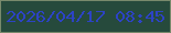 文字の大きさ：3、枠の色：788a6c、背景の色：264a3c、文字の色：2c43c5 無料ブログパーツのブログ時計