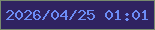 文字の大きさ：2、枠の色：788a6e、背景の色：302361、文字の色：6c8df6 無料ブログパーツのブログ時計
