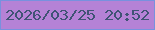 文字の大きさ：3、枠の色：7891de、背景の色：b582d6、文字の色：405375 無料ブログパーツのブログ時計