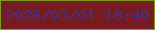文字の大きさ：2、枠の色：789b19、背景の色：761c20、文字の色：443089 無料ブログパーツのブログ時計