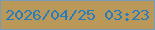 文字の大きさ：2、枠の色：789bb6、背景の色：ba9859、文字の色：277cb9 無料ブログパーツのブログ時計