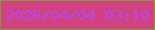 文字の大きさ：5、枠の色：78a039、背景の色：d24280、文字の色：b449ed 無料ブログパーツのブログ時計