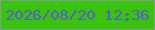 文字の大きさ：5、枠の色：78a097、背景の色：39c506、文字の色：5957e8 無料ブログパーツのブログ時計