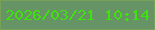 文字の大きさ：3、枠の色：78a158、背景の色：669466、文字の色：40e20e 無料ブログパーツのブログ時計