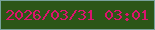 文字の大きさ：4、枠の色：78a29b、背景の色：2c5617、文字の色：db146d 無料ブログパーツのブログ時計