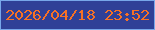 文字の大きさ：1、枠の色：78a7e9、背景の色：304097、文字の色：f77125 無料ブログパーツのブログ時計