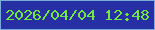 文字の大きさ：3、枠の色：78addb、背景の色：262fa4、文字の色：75e63e 無料ブログパーツのブログ時計