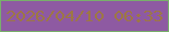 文字の大きさ：3、枠の色：78af6b、背景の色：8e5aa2、文字の色：9d7744 無料ブログパーツのブログ時計