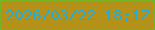 文字の大きさ：5、枠の色：78b324、背景の色：b4921a、文字の色：22acd7 無料ブログパーツのブログ時計