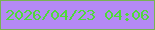 文字の大きさ：3、枠の色：78b352、背景の色：b589f4、文字の色：50d93b 無料ブログパーツのブログ時計