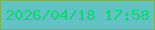 文字の大きさ：1、枠の色：78b456、背景の色：63c3c4、文字の色：0cd773 無料ブログパーツのブログ時計