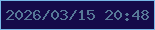 文字の大きさ：5、枠の色：78b7e7、背景の色：150a4a、文字の色：567897 無料ブログパーツのブログ時計