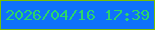 文字の大きさ：2、枠の色：78c002、背景の色：0f71fb、文字の色：2bd56a 無料ブログパーツのブログ時計