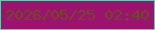 文字の大きさ：2、枠の色：78c0b7、背景の色：99136f、文字の色：714b23 無料ブログパーツのブログ時計
