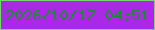 文字の大きさ：1、枠の色：78d372、背景の色：ab28e6、文字の色：1d8b36 無料ブログパーツのブログ時計