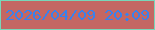 文字の大きさ：5、枠の色：78d7b9、背景の色：c46763、文字の色：3981ed 無料ブログパーツのブログ時計