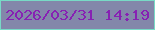 文字の大きさ：4、枠の色：78dac6、背景の色：8387aa、文字の色：8721b3 無料ブログパーツのブログ時計