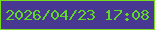 文字の大きさ：1、枠の色：78dc1e、背景の色：493891、文字の色：60d726 無料ブログパーツのブログ時計