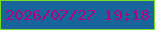 文字の大きさ：5、枠の色：78dc21、背景の色：18649c、文字の色：ac067b 無料ブログパーツのブログ時計