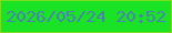文字の大きさ：5、枠の色：78de1b、背景の色：1ae224、文字の色：4a82b1 無料ブログパーツのブログ時計