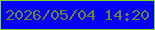 文字の大きさ：2、枠の色：78df24、背景の色：0600fa、文字の色：6b8436 無料ブログパーツのブログ時計