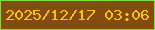 文字の大きさ：1、枠の色：78df41、背景の色：834c11、文字の色：fac10f 無料ブログパーツのブログ時計