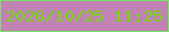 文字の大きさ：5、枠の色：78e462、背景の色：c083b3、文字の色：72da04 無料ブログパーツのブログ時計