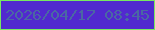 文字の大きさ：2、枠の色：78e861、背景の色：5129cf、文字の色：4a68a3 無料ブログパーツのブログ時計