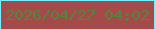 文字の大きさ：4、枠の色：78edfe、背景の色：a54a4b、文字の色：55853a 無料ブログパーツのブログ時計