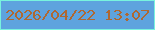 文字の大きさ：2、枠の色：78f3de、背景の色：5ea3de、文字の色：af6831 無料ブログパーツのブログ時計